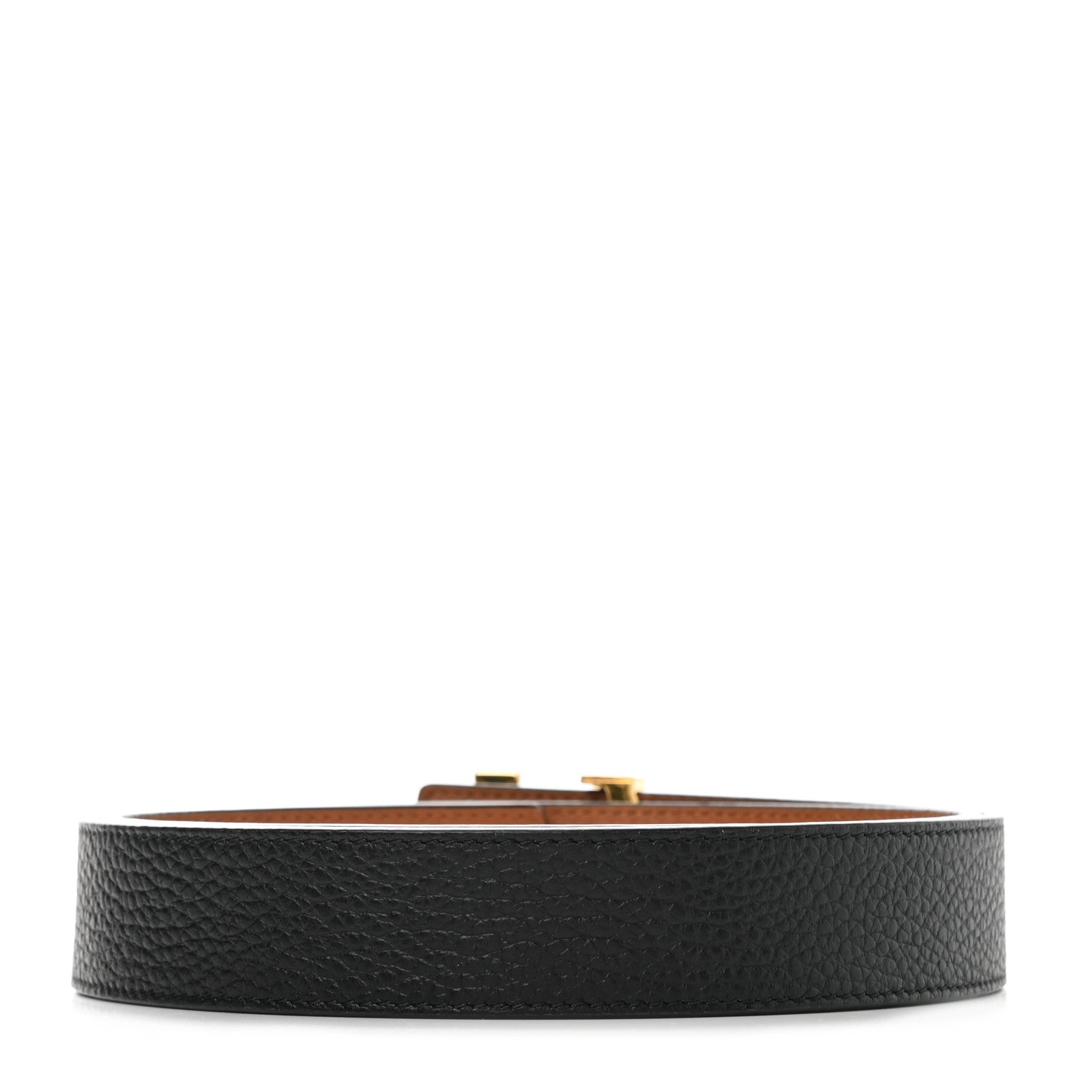 Louis Vuitton Taurillon Calfskin 30mm LV Initiales Reversible Belt 80 32 Black 2 of 5