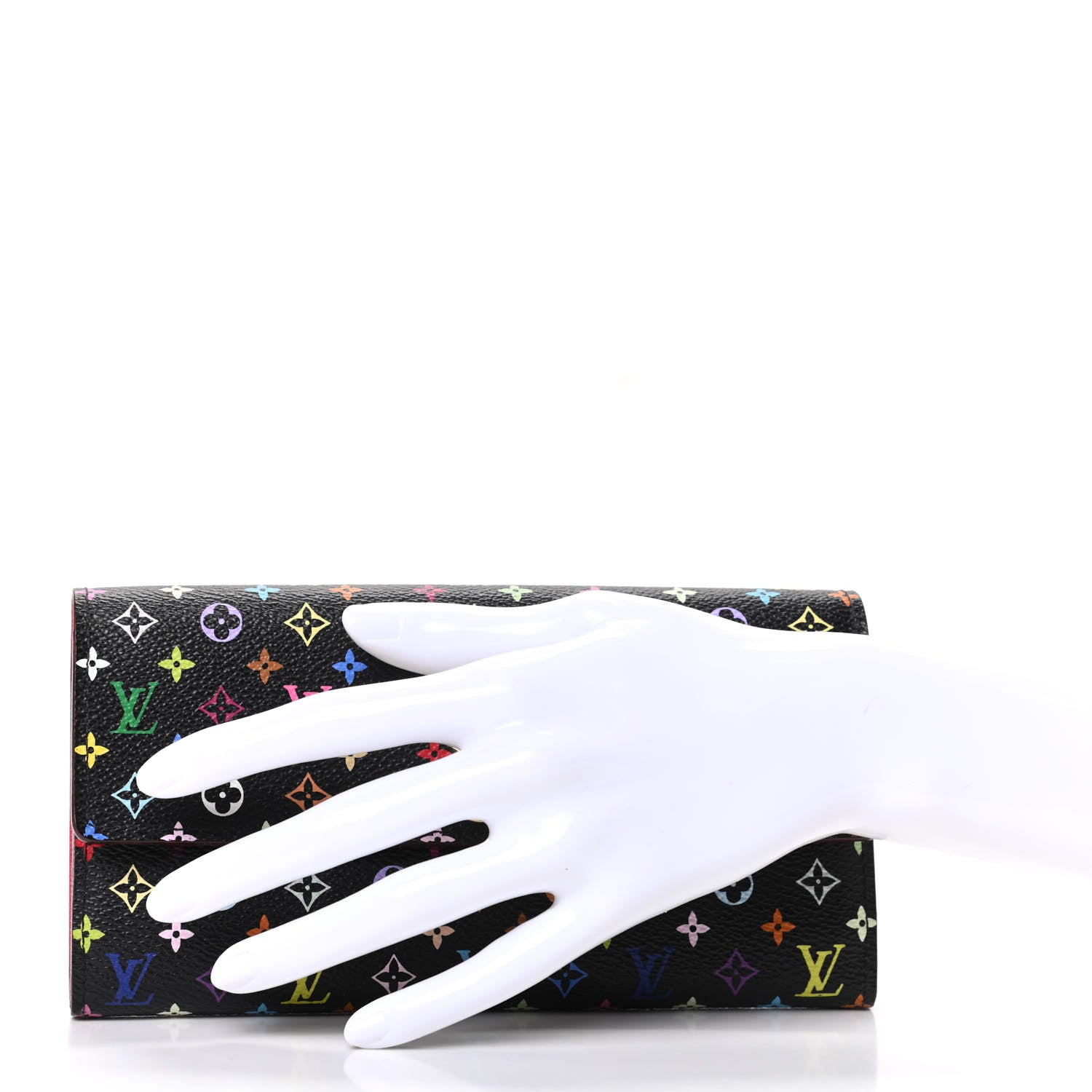 Louis Vuitton Monogram Multicolor Sarah Wallet Black Grenade 2 of 7