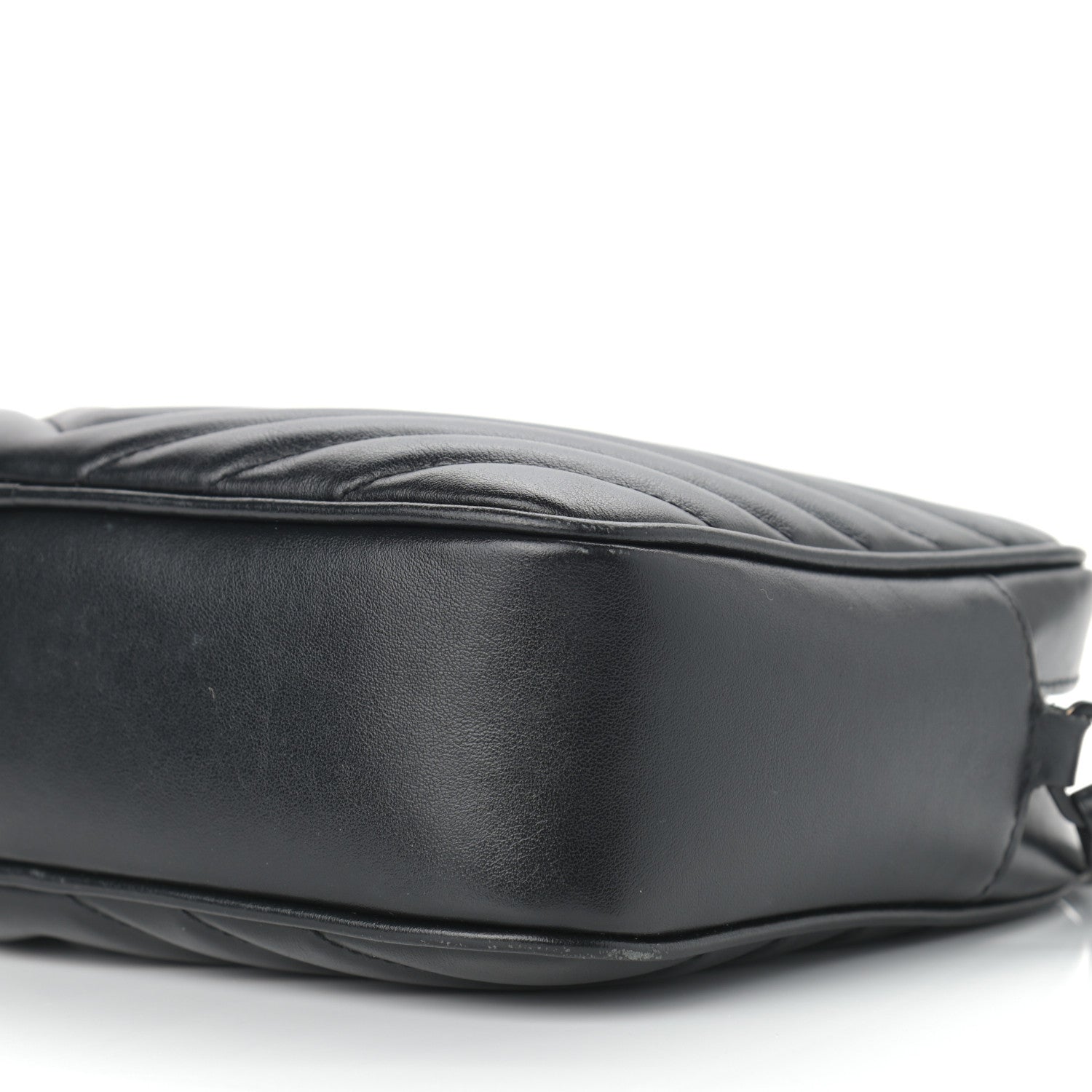 Saint Laurent Calfskin Matelasse Monogram Lou Camera Bag Black 9 of 12