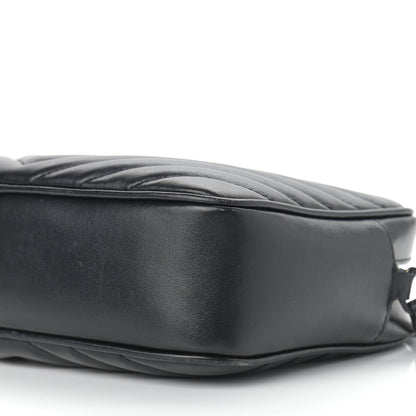 Saint Laurent Calfskin Matelasse Monogram Lou Camera Bag Black 9 of 12