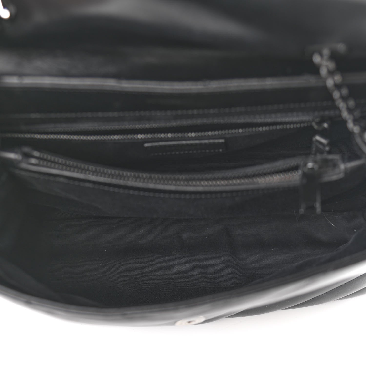 Saint Laurent Calfskin Y Quilted Monogram Medium Loulou Chain Satchel Black 5 of 10