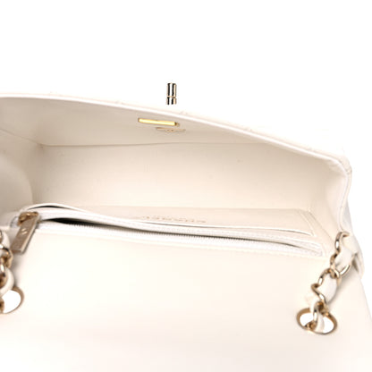 Chanel Lambskin Quilted Mini Rectangular Flap White 12 of 14