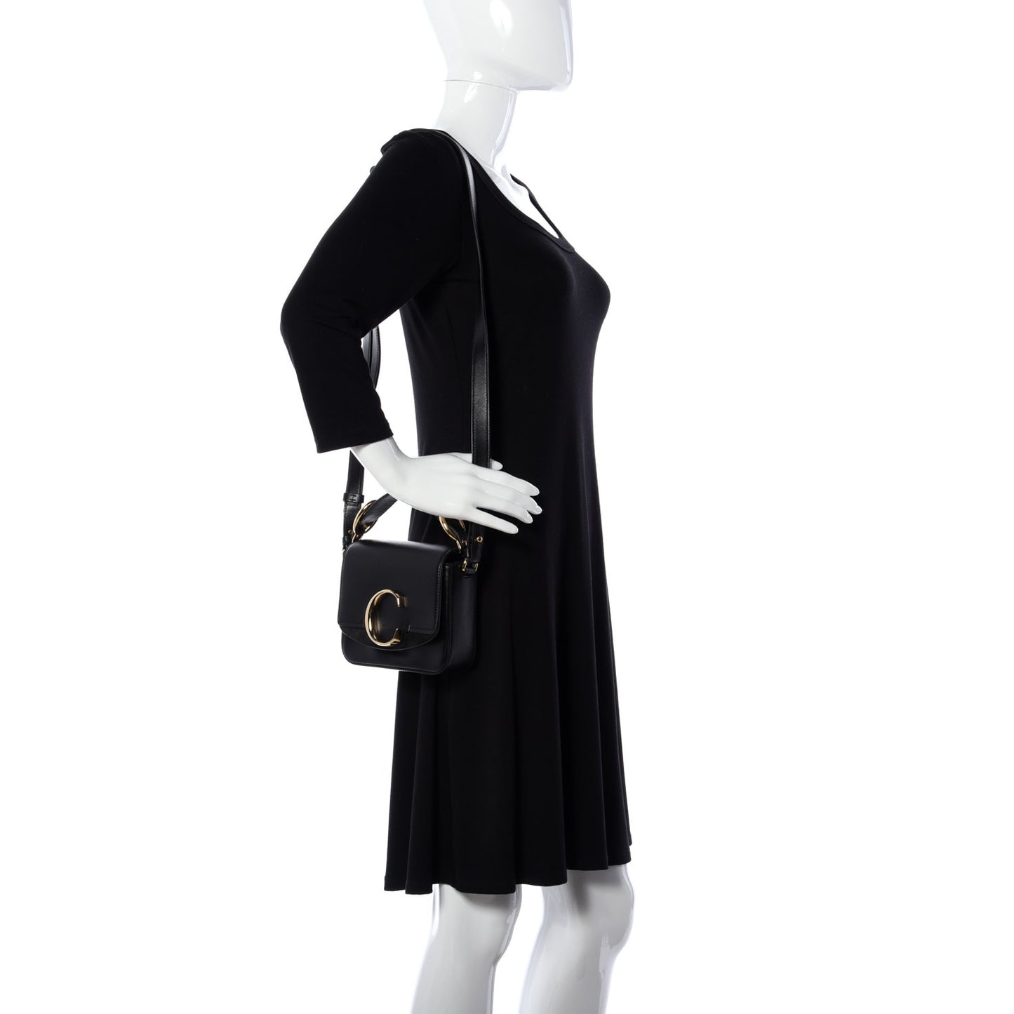 Calfskin Small C Double Carry Black