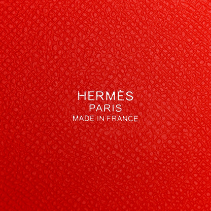 Hermes Epsom Tressage De Cuir Picotin Lock 18 PM Rouge Coeur Bleu du Nord Rouge H 6 of 11