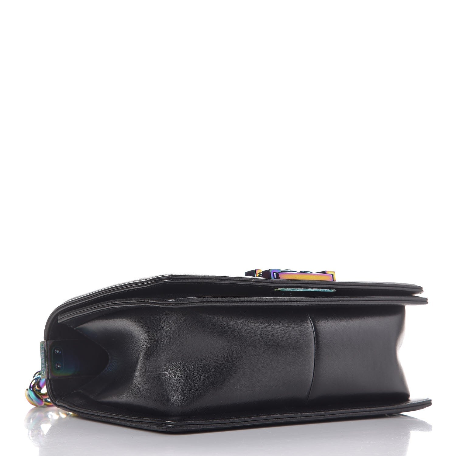 Chanel Lambskin LED Iridescent Metal Small Boy Flap Black Multicolor 4 of 10