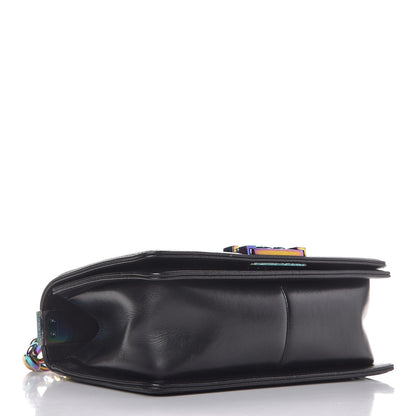 Chanel Lambskin LED Iridescent Metal Small Boy Flap Black Multicolor 4 of 10