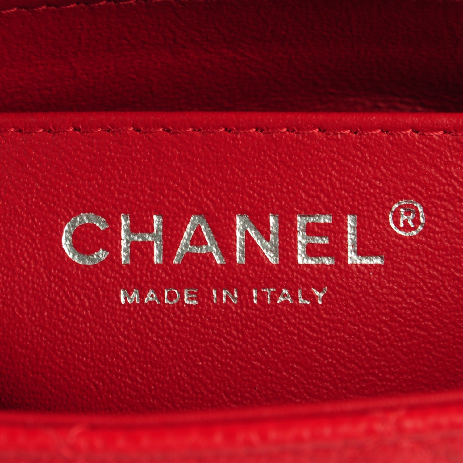Chanel Caviar Quilted Mini Rectangular Flap Red 7 of 8