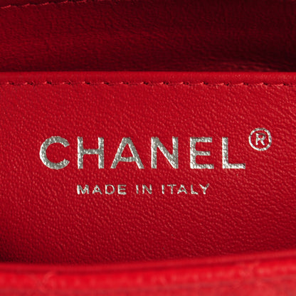 Chanel Caviar Quilted Mini Rectangular Flap Red 7 of 8
