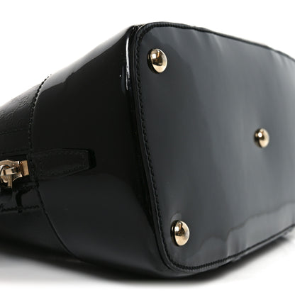 Gucci Patent Microguccissima Small Nice Top Handle Dome Bag Black 9 of 10
