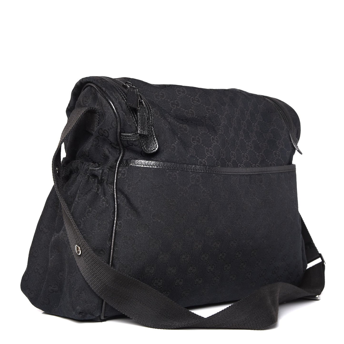 Monogram Large Diaper Bag Black