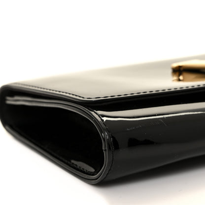 Louis Vuitton Patent Louise Clutch Black 7 of 10