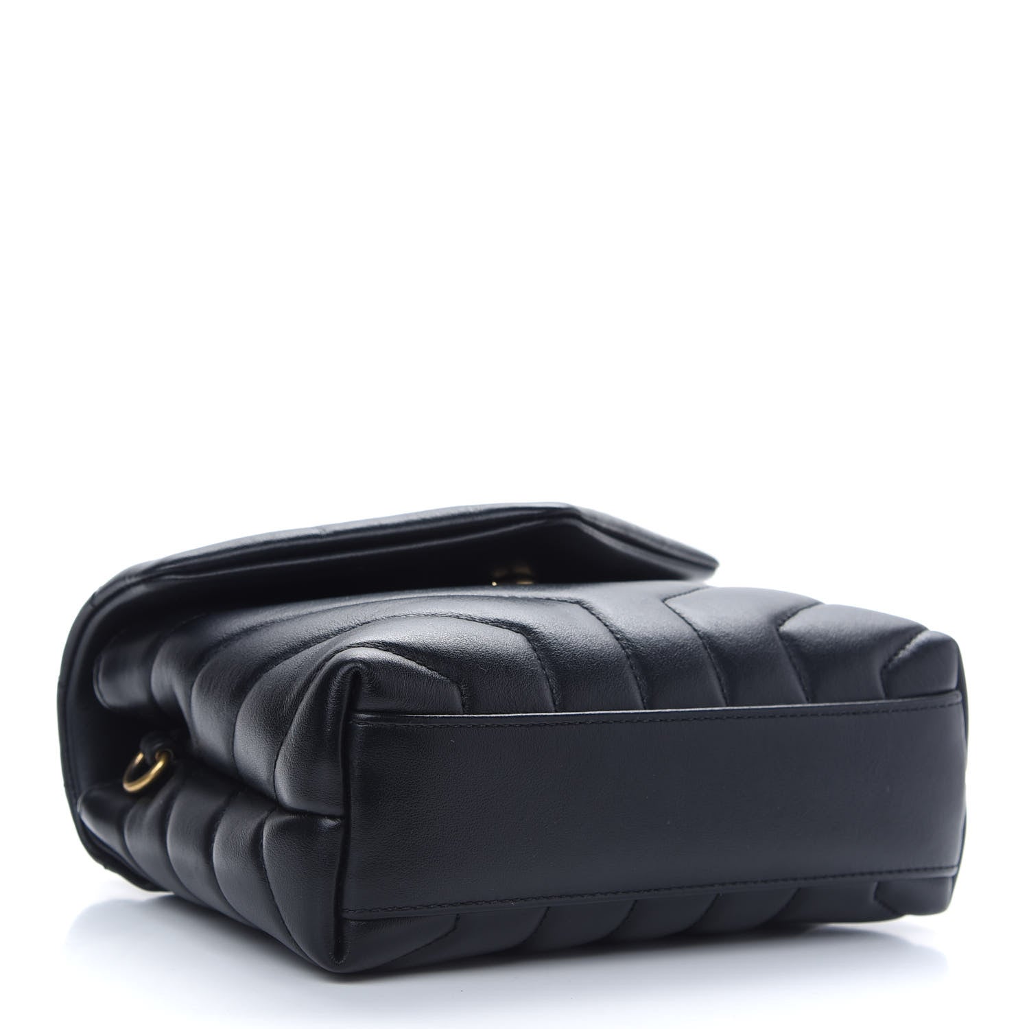 Saint Laurent Calfskin Y Quilted Monogram Toy Loulou Crossbody Bag Black 4 of 8