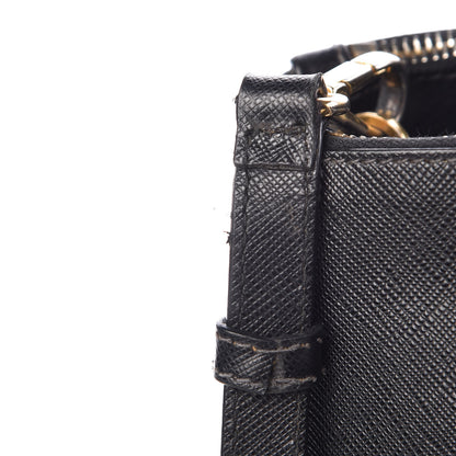Prada Saffiano Small Galleria Double Zip Tote Black 16 of 16