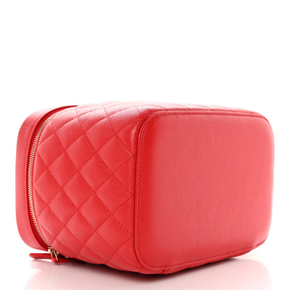 Chanel Caviar Quilted Large Vanity Pouch Red 4 of 11