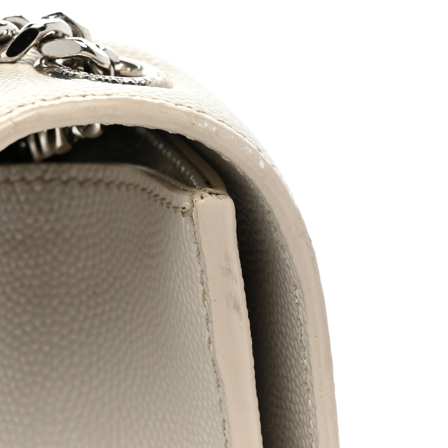Grain De Poudre Small Monogram Kate Satchel Icy White