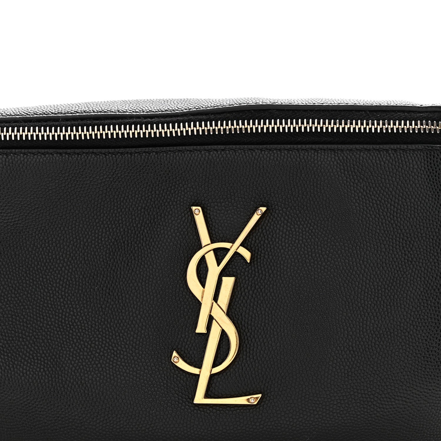 Saint Laurent Grain De Poudre Monogram Belt Bag Black 8 of 15