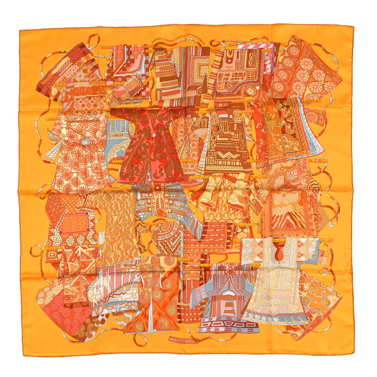 Hermes Silk Voyage En Etoffes Scarf 90 1 of 3