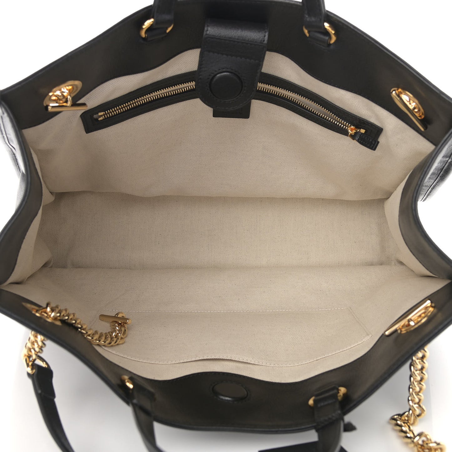 Calfskin Large Horsebit 1955 Tote Bag Black