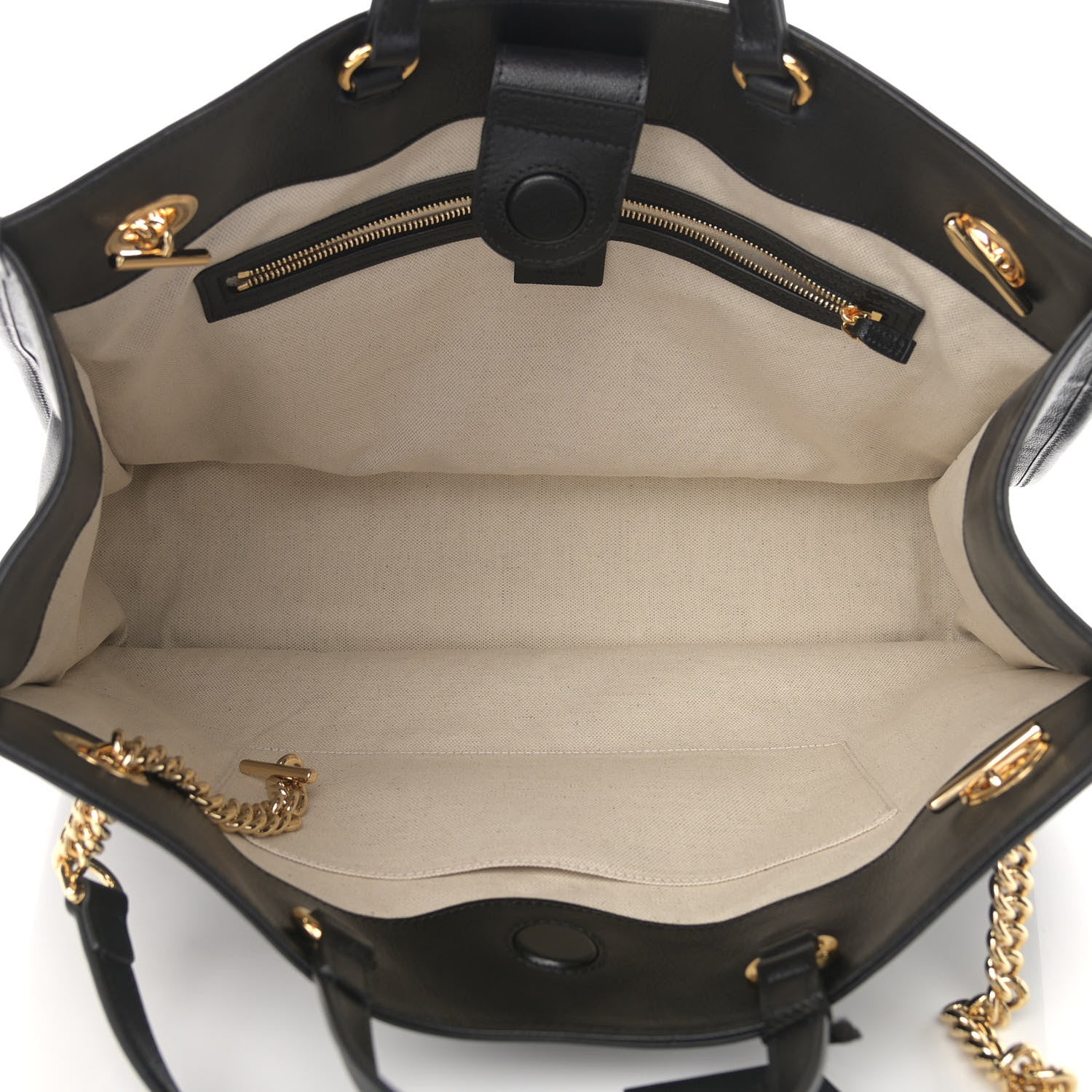 Gucci Calfskin Large Horsebit 1955 Tote Bag Black 5 of 12