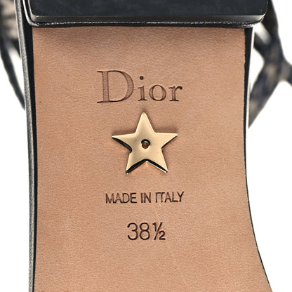 Christian Dior Technical Canvas Ribbon J'Adior Wrap Ballet Flats 38.5 Black 7 of 8
