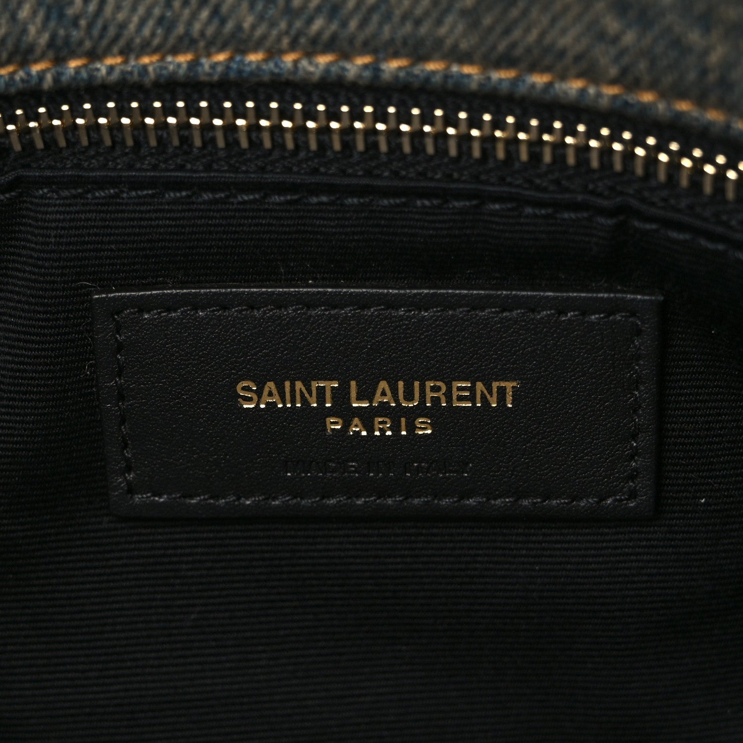 Saint Laurent Denim Quilted Small Loulou Puffer Monogram Chain Satchel Rodeo Blue 6 of 8
