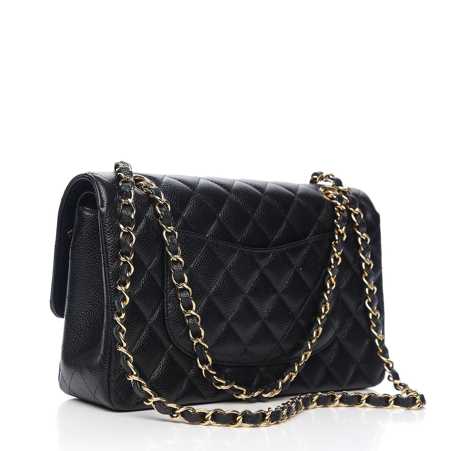Chanel Caviar Quilted Medium Double Flap Black 2 of 10