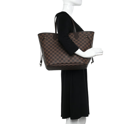 Louis Vuitton Damier Ebene Neo Neverfull MM Rose Ballerine 3 of 9