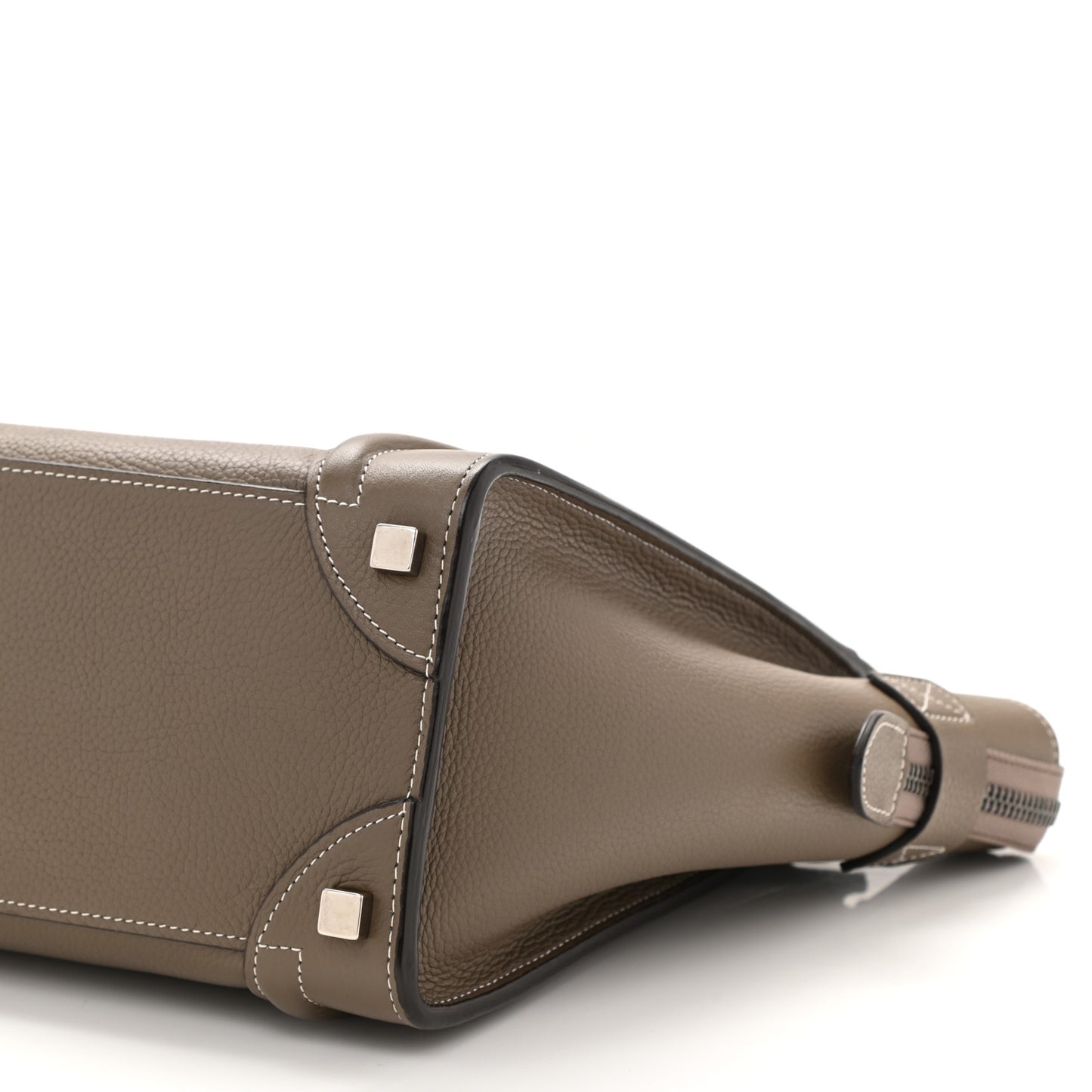 Drummed Calfskin Micro Luggage Souris