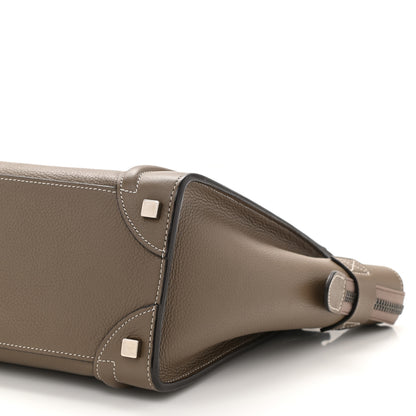 Celine Drummed Calfskin Micro Luggage Souris 11 of 12