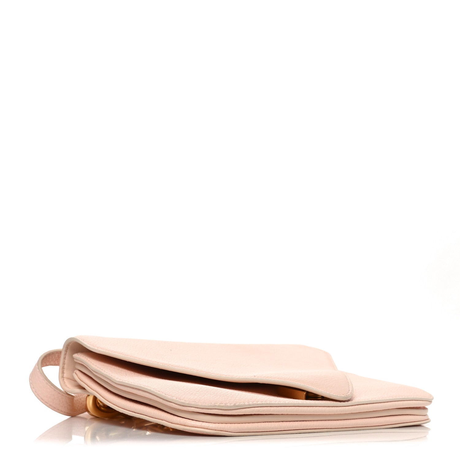 Bottega Veneta Calfskin Mount Envelope Bag Melon Washed 3 of 11