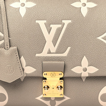 Louis Vuitton Empreinte Monogram Giant Madeleine MM Dove Grey Beige 8 of 10