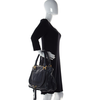 Chloe Calfskin Medium Marcie Satchel Black 2 of 14