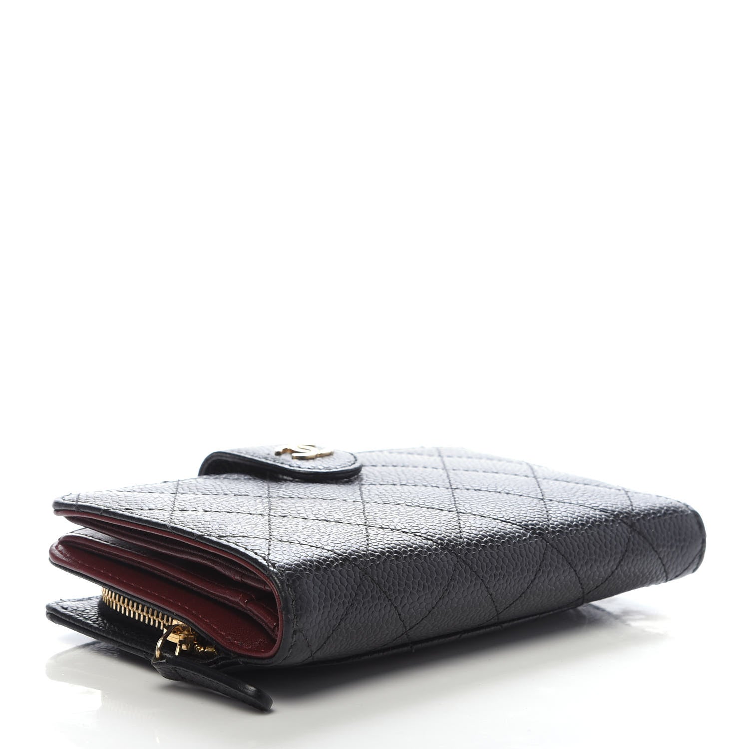 Chanel Caviar Quilted CC French Wallet Black 4 of 11