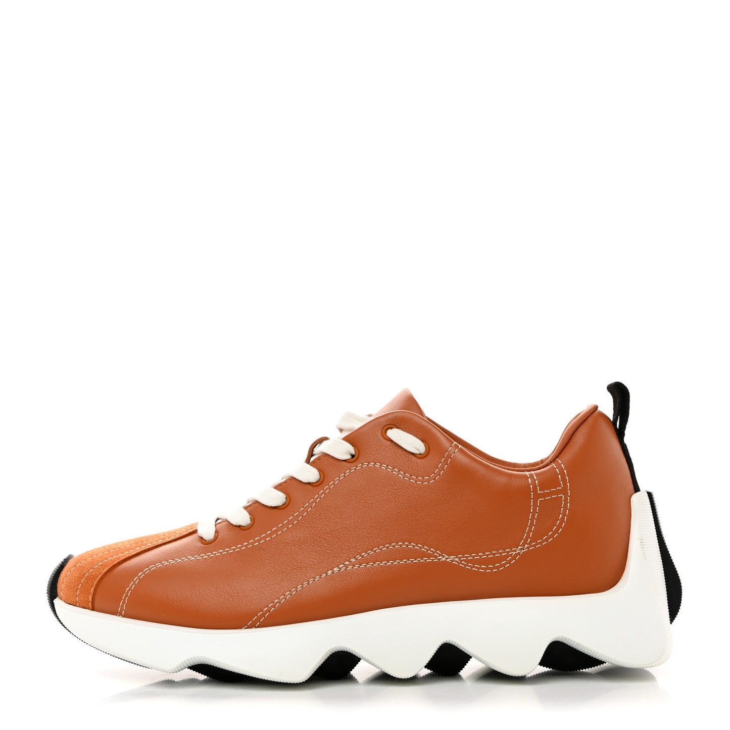 Calfskin Suede Goatskin Envol Sneakers 38 Naturel