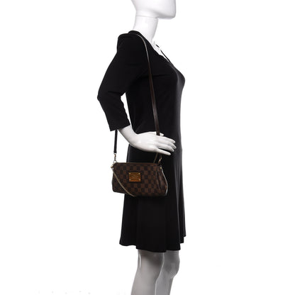Louis Vuitton Damier Ebene Eva Clutch 2 of 12