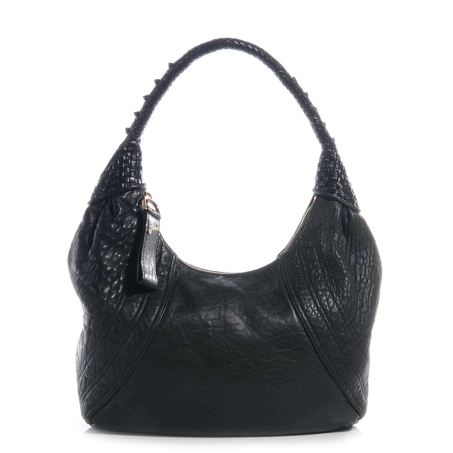 Fendi Nappa Nuvolata Spy Hobo Black 1 of 11