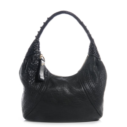 Fendi Nappa Nuvolata Spy Hobo Black 1 of 11