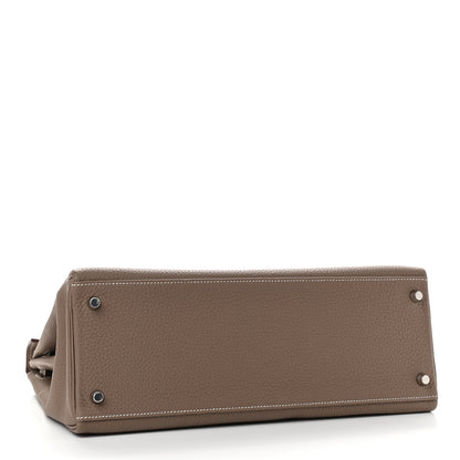 Hermes Togo Horseshoe Kelly Retourne 35 Etoupe 3 of 9