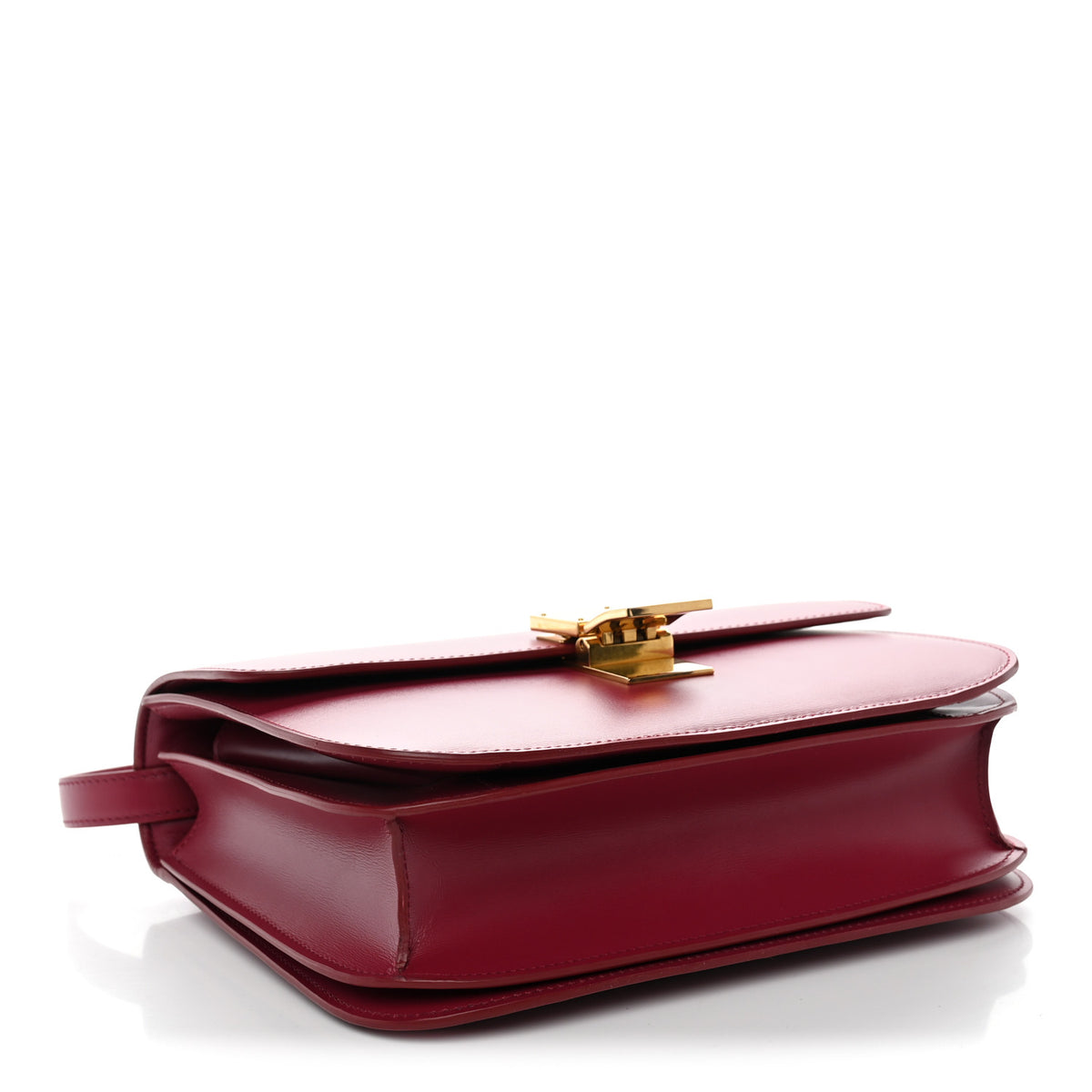 Celine Box Calfskin Medium Classic Box Flap Bag Raspberry 4 of 10