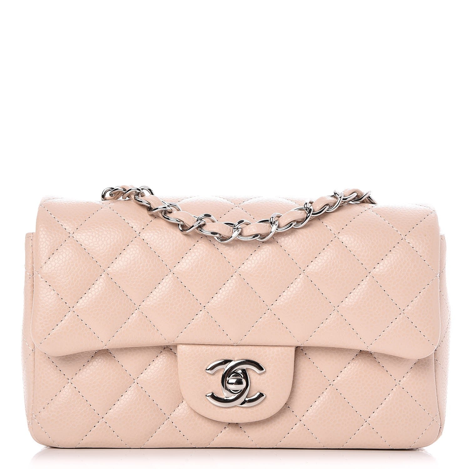 Chanel Caviar Quilted Mini Rectangular Flap Light Pink 1 of 7