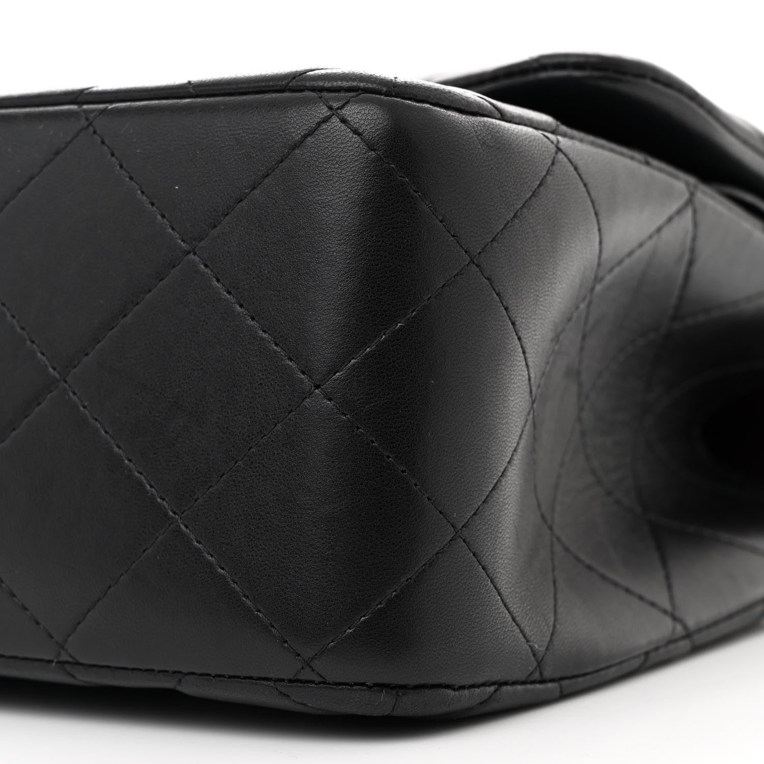 Chanel Lambskin Quilted Jumbo Double Flap Black 10 of 14
