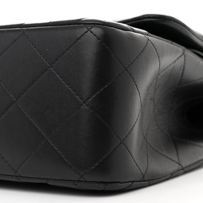 Chanel Lambskin Quilted Jumbo Double Flap Black 10 of 14