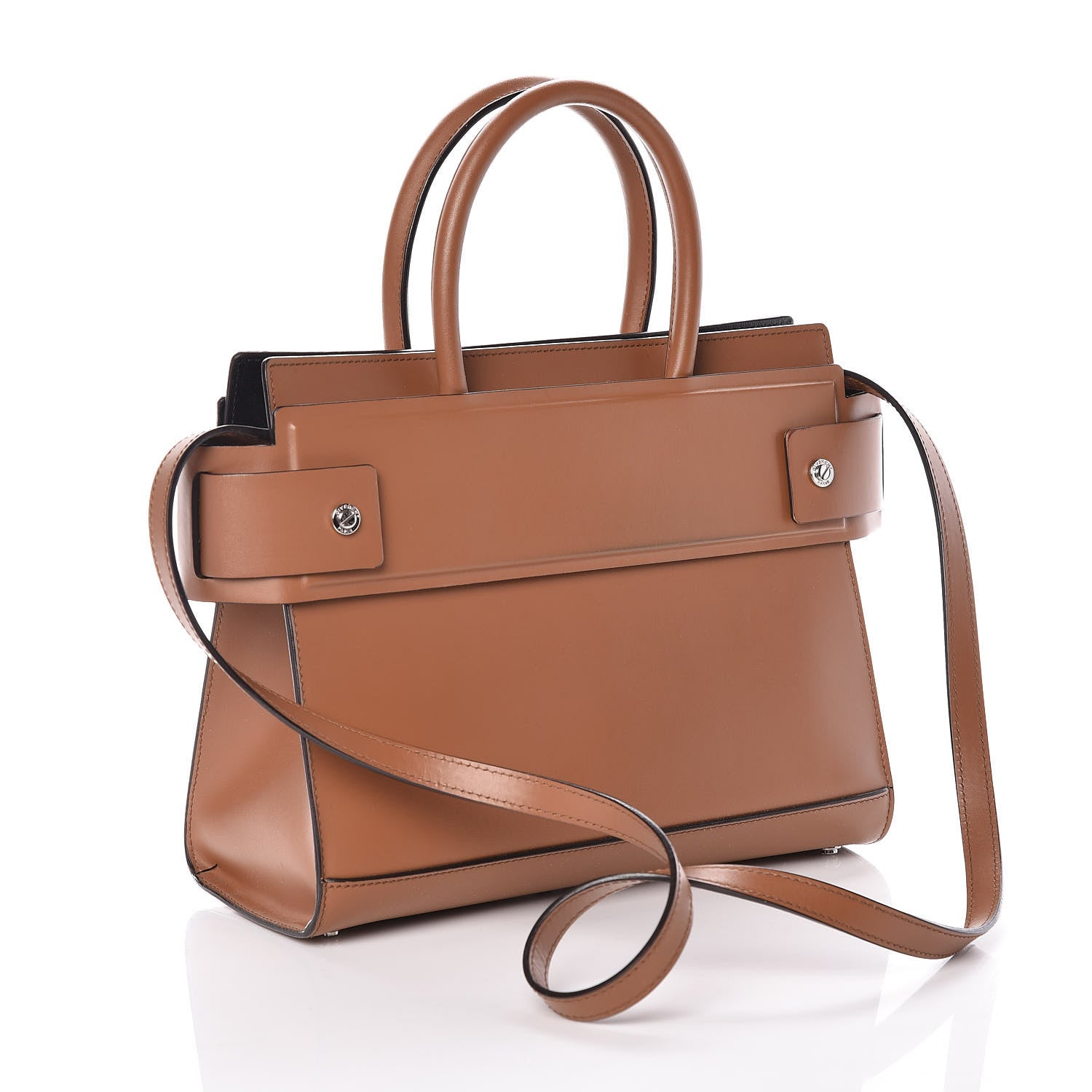 Givenchy Smooth Calfskin Small Horizon Satchel Caramel 3 of 11