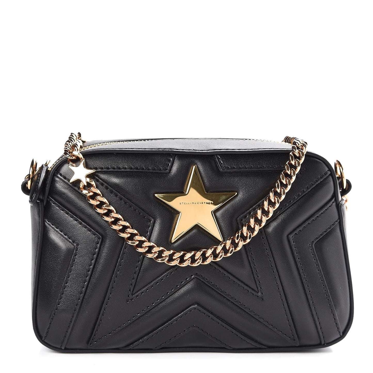 Eco Alter Nappa Star Patch Shoulder Bag Black