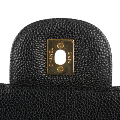 Chanel Caviar Quilted Jumbo Double Flap Black 8 of 9