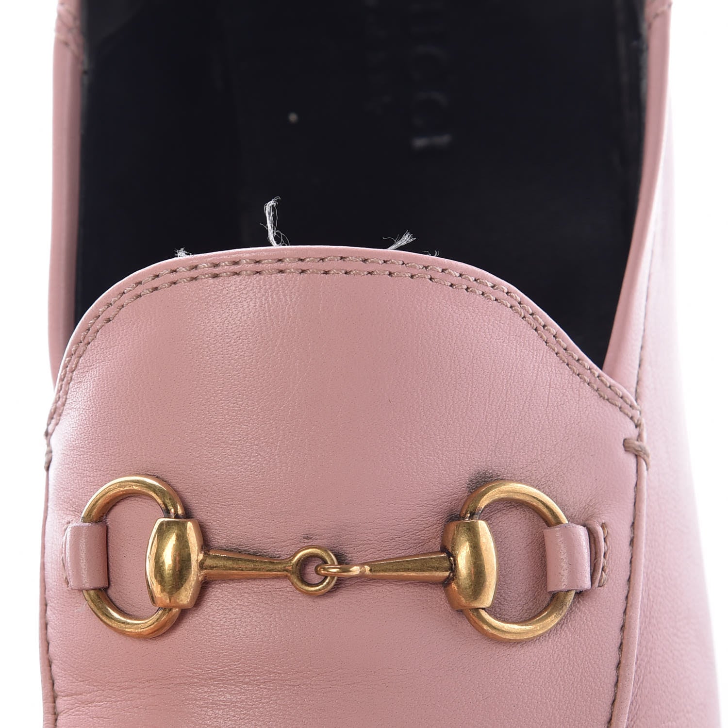 Gucci Lambskin Womens Brixton Horsebit Loafers 37.5 Perfect Pink 13 of 18