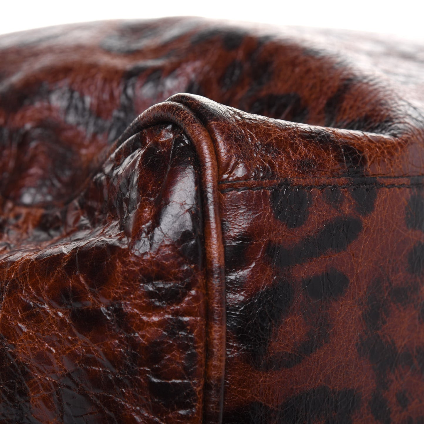 Shiny Leopard Oversized Alexa Dark Oak