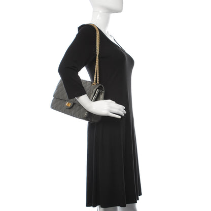 Chanel Metallic Calfskin Quilted 2.55 Reissue 226 Flap Charcoal 2 of 9