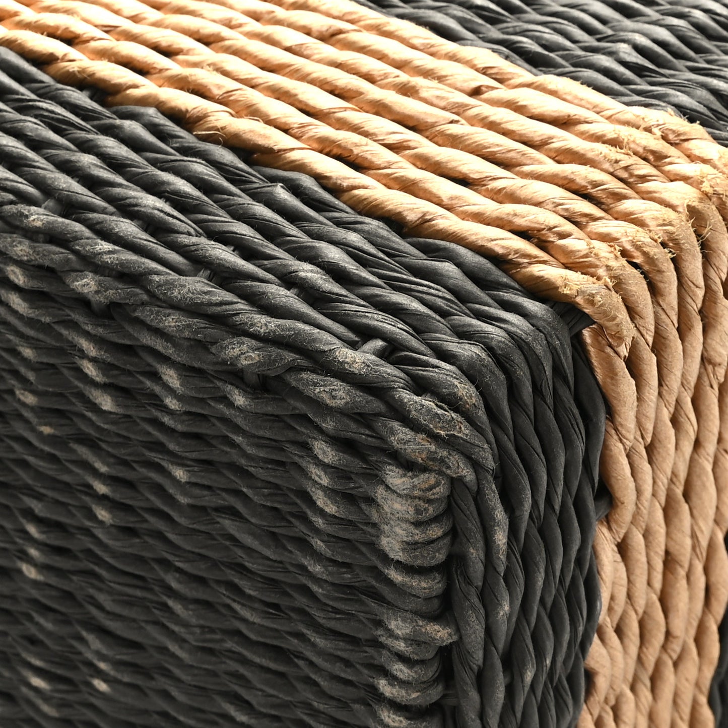 Rattan Picnic Tote Grey