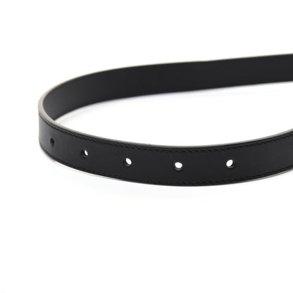 Gucci Calfskin Pearl Double G 20mm Belt 95 38 Black Cream 4 of 8